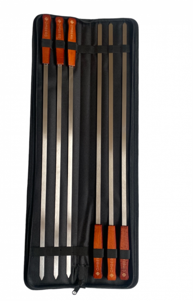 Omberg Wide BBQ Skewers – 60 cm (6-Pack)