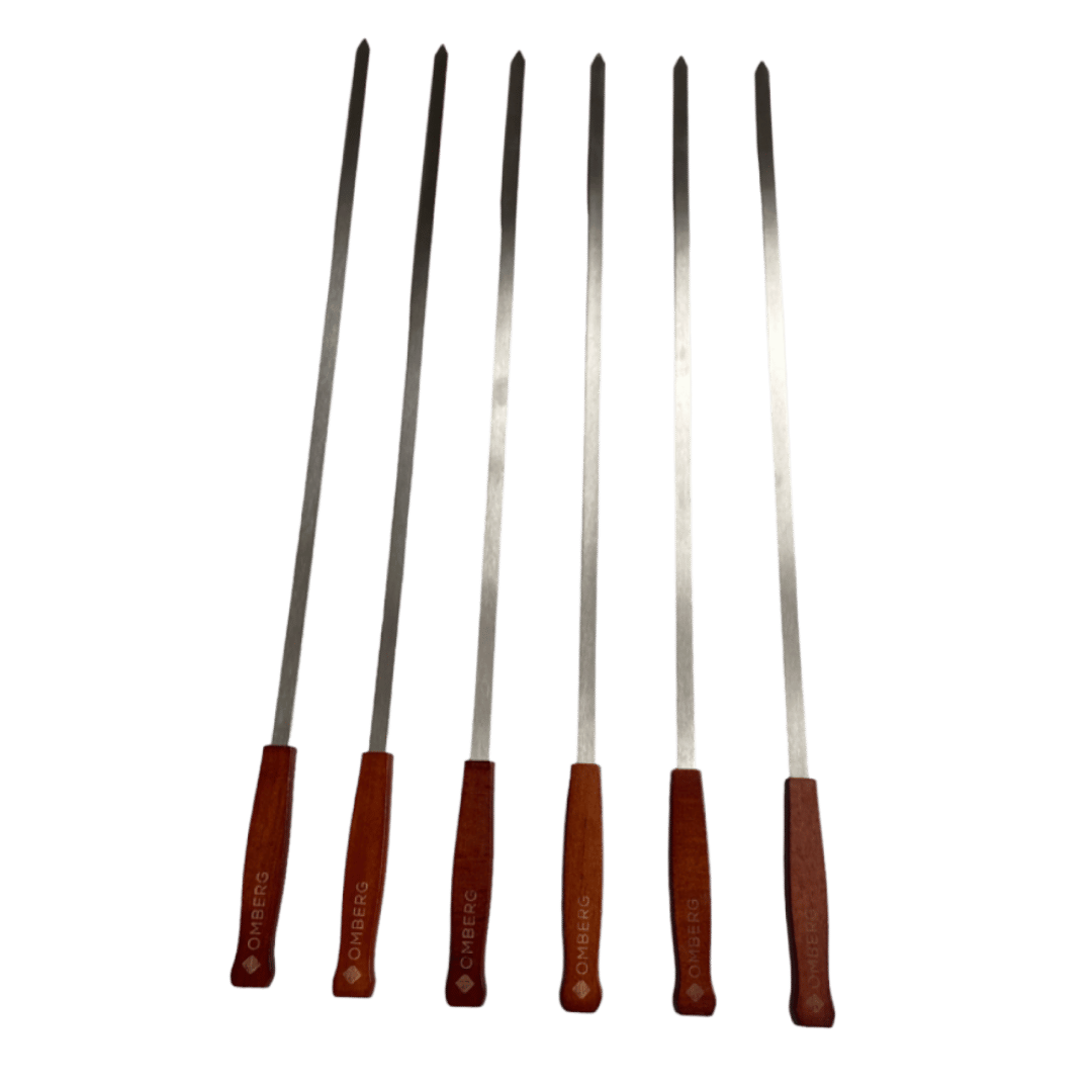 Omberg Wide BBQ Skewers – 60 cm (6-Pack)