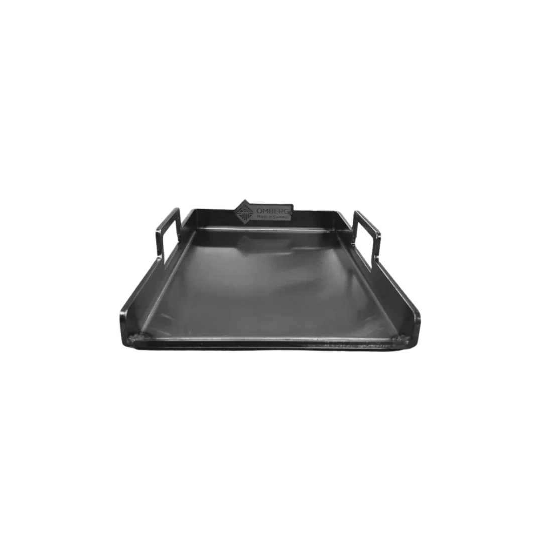 Carbon Steel Griddle 42x25 cm Swedish-made, top view showing flat cooking surface