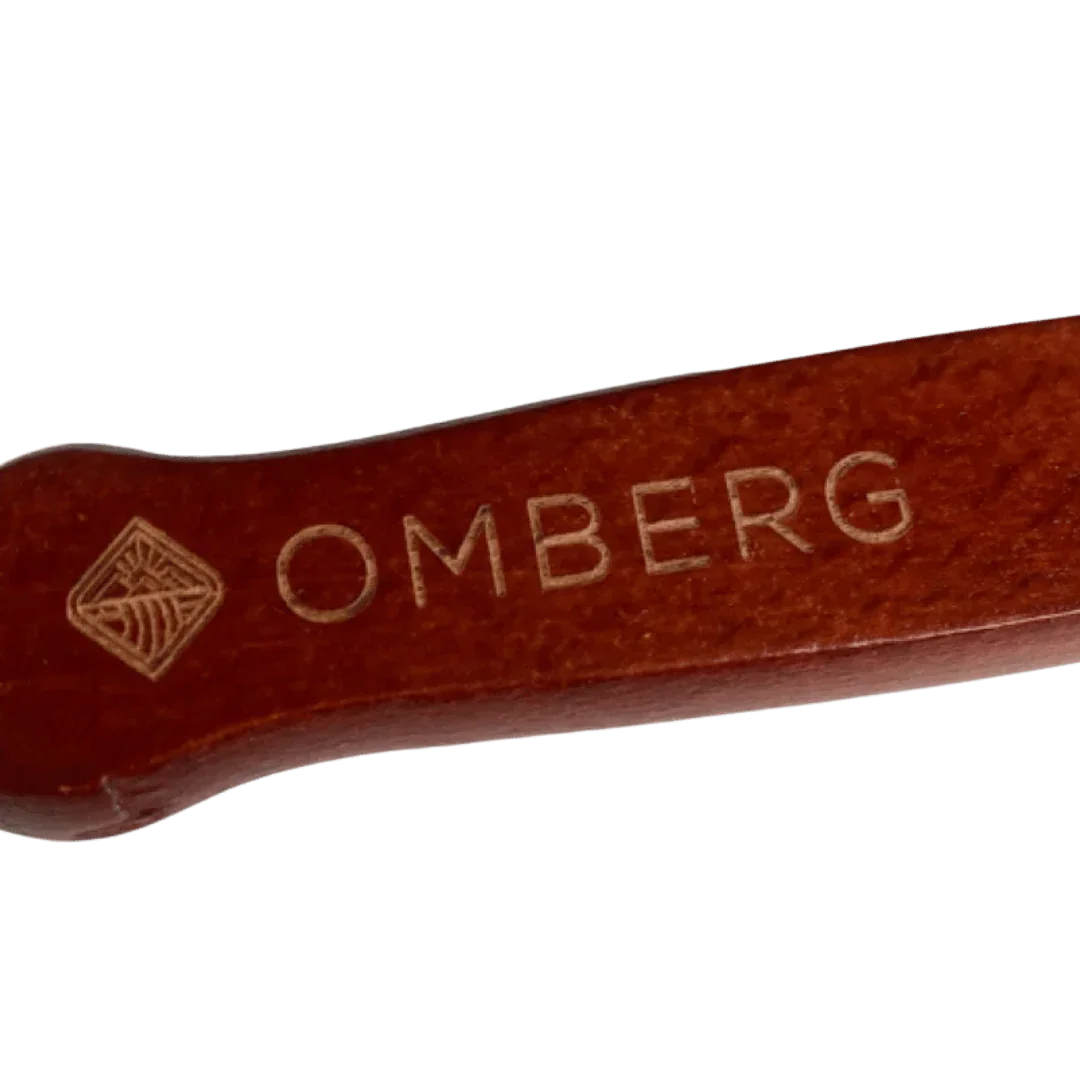 Omberg lange asado-spiesen met houten handvat 60 cm, detailafbeelding van enkele spies