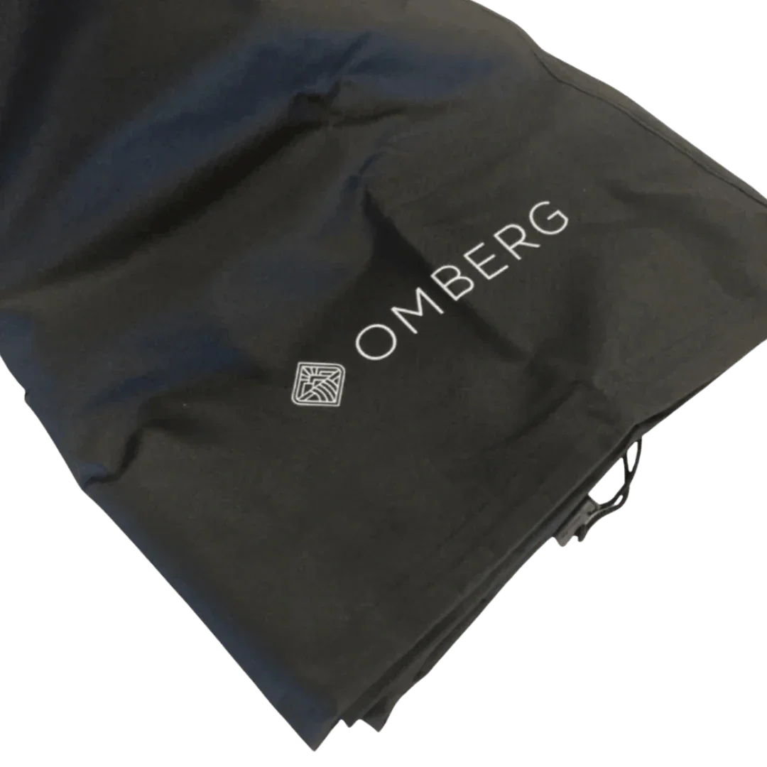 Asado Gaucho 1000 Cover fitted over grill, front view showing full coverage