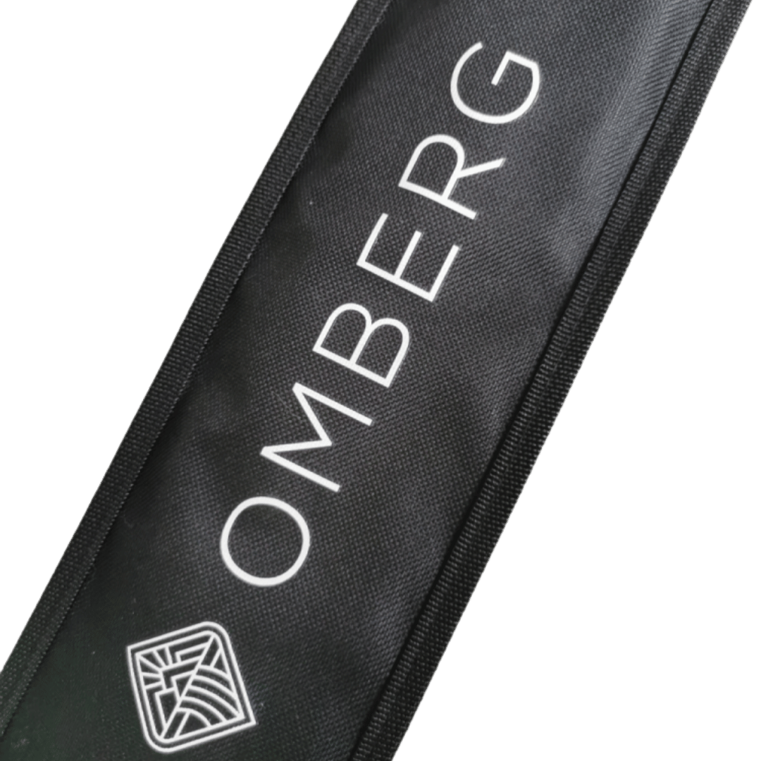 Omberg BBQ skewers flat blade stainless steel 42 cm, close-up of blade shape