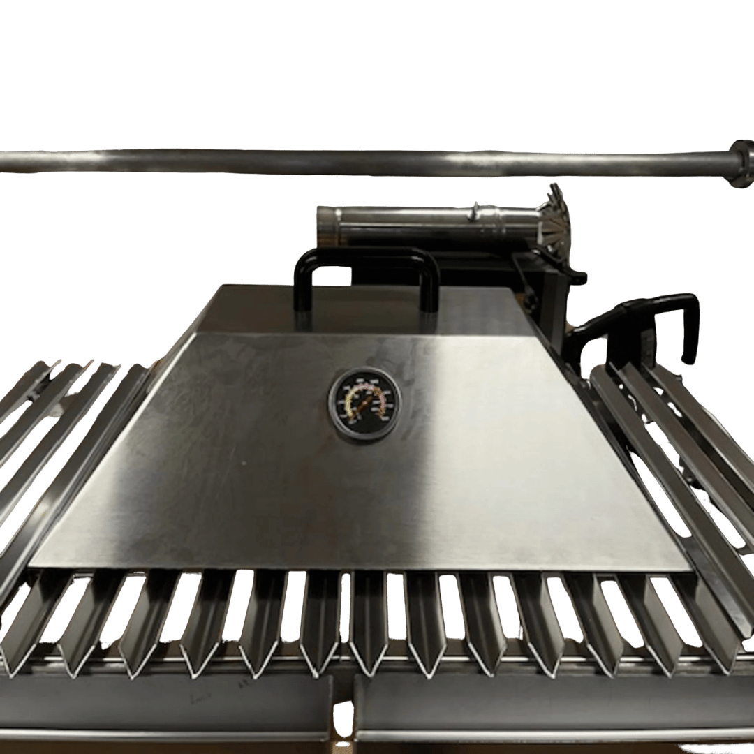 Asado Coalstopper Holzkohle-Trennwand aus Stahl, zum Einbau in den Grill zur Trennung der Kohlezonen